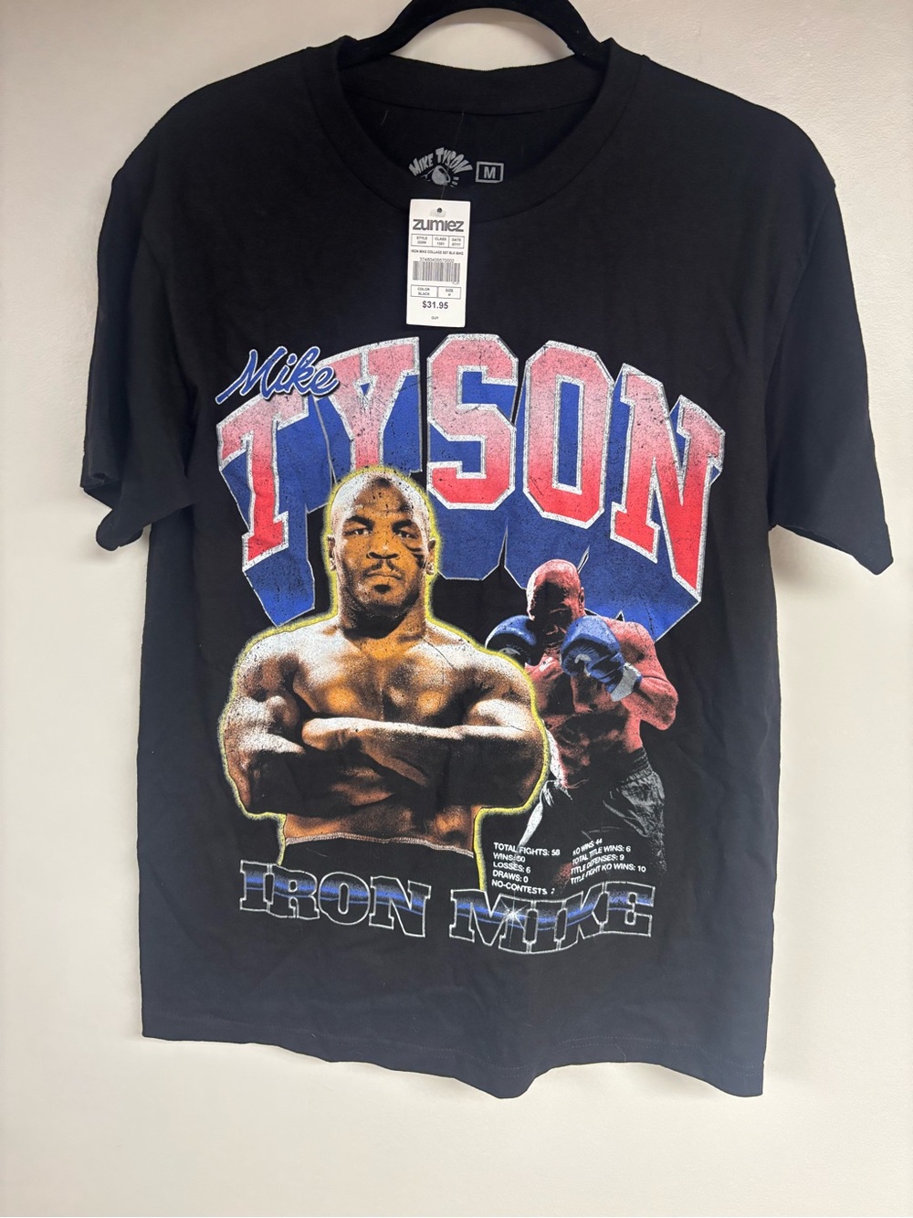 Zumiez Mike Tyson Black Graphic Tee NWT